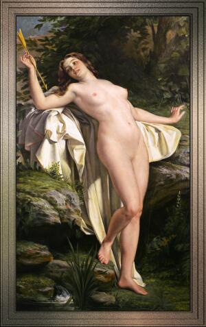Diane Au Bain by Alexandre-Jacques Chantron